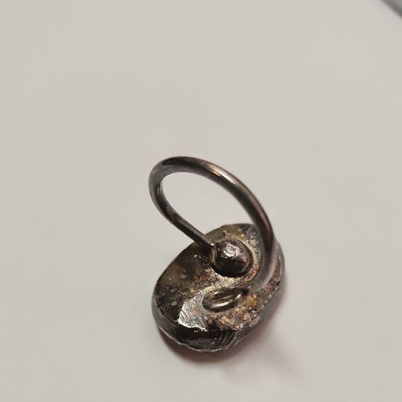 Sterling Silver Druzy Ring Size 7 - Picture 3 of 3